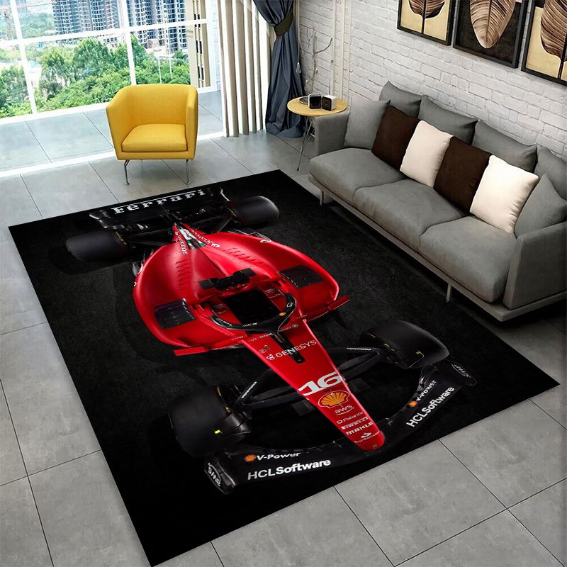 Kids Outdoor Area - Retro F-Ferrarii Yarış Arabası Moto Kaymaz