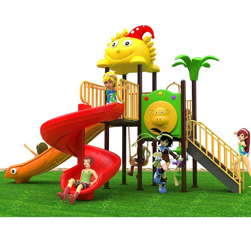 Kids Outdoor Park - Çocuklar İçin Ticari Plastik Kaydırak 450x270x280cm