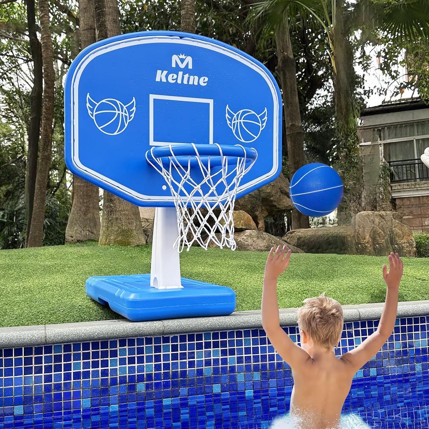 Kids Outdoor Games - Genişletilmiş Sağlam Tabanlı Büyük Yüzme Havuzu