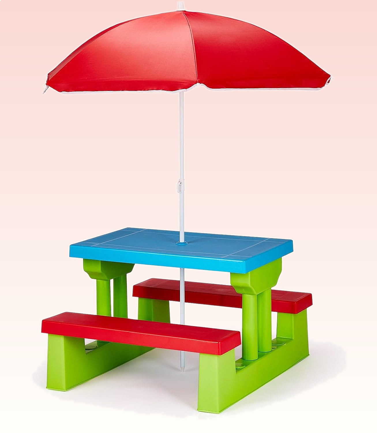 Kids Outdoor Bench With Umbrella - JOYMOR Çocuk Piknik Masası ve Şemsiyesi,