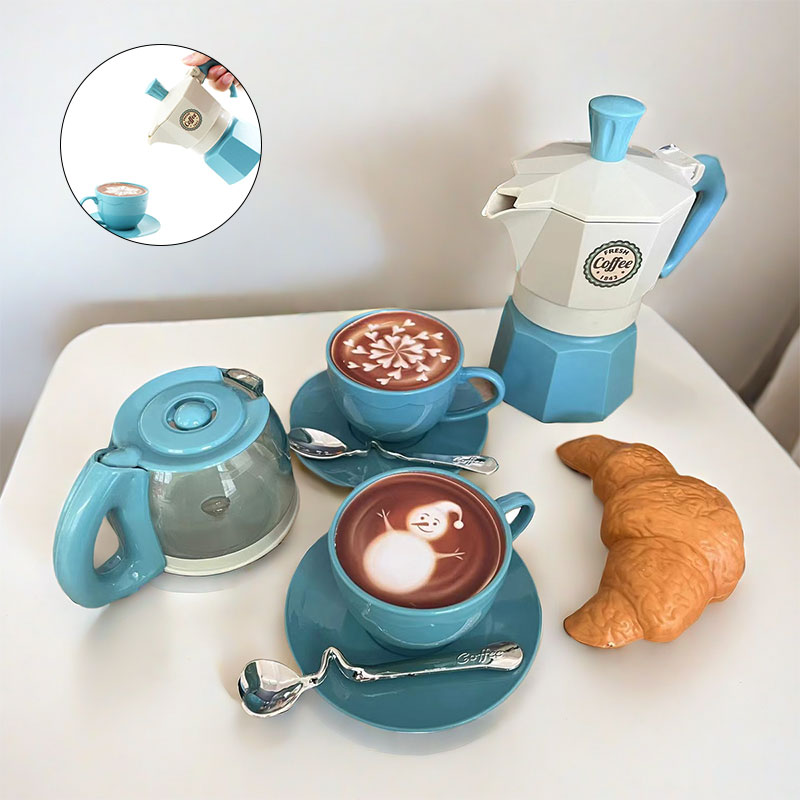 Kids Outdoor House Accessories - 4/11 Parça Retend Play Simülasyon Kahve