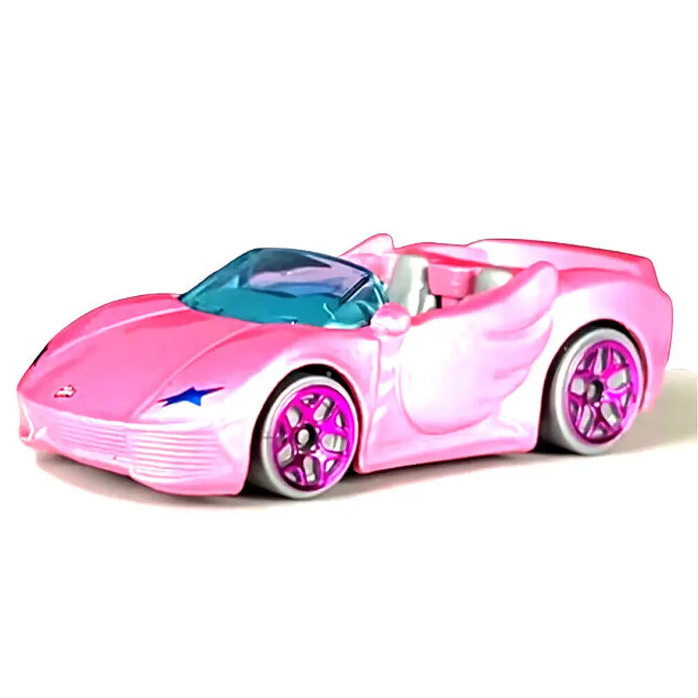 Hot Wheels Car Track Sets - Sıcak tekerlekler pembe Barbie ekstra çocuk