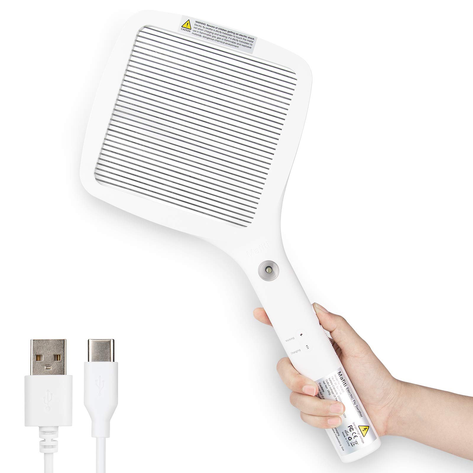 Bug Catching Kit - Mafiti Swatter güçlü USB şarj edilebilir