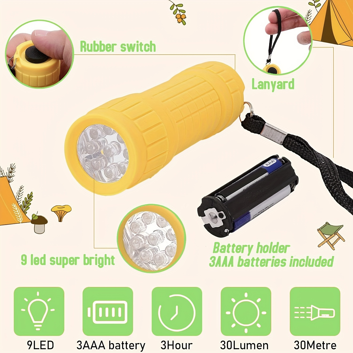 Mini Taşınabilir El Feneri Dok - Children'S Outdoor incelemesi ve fiyatı
