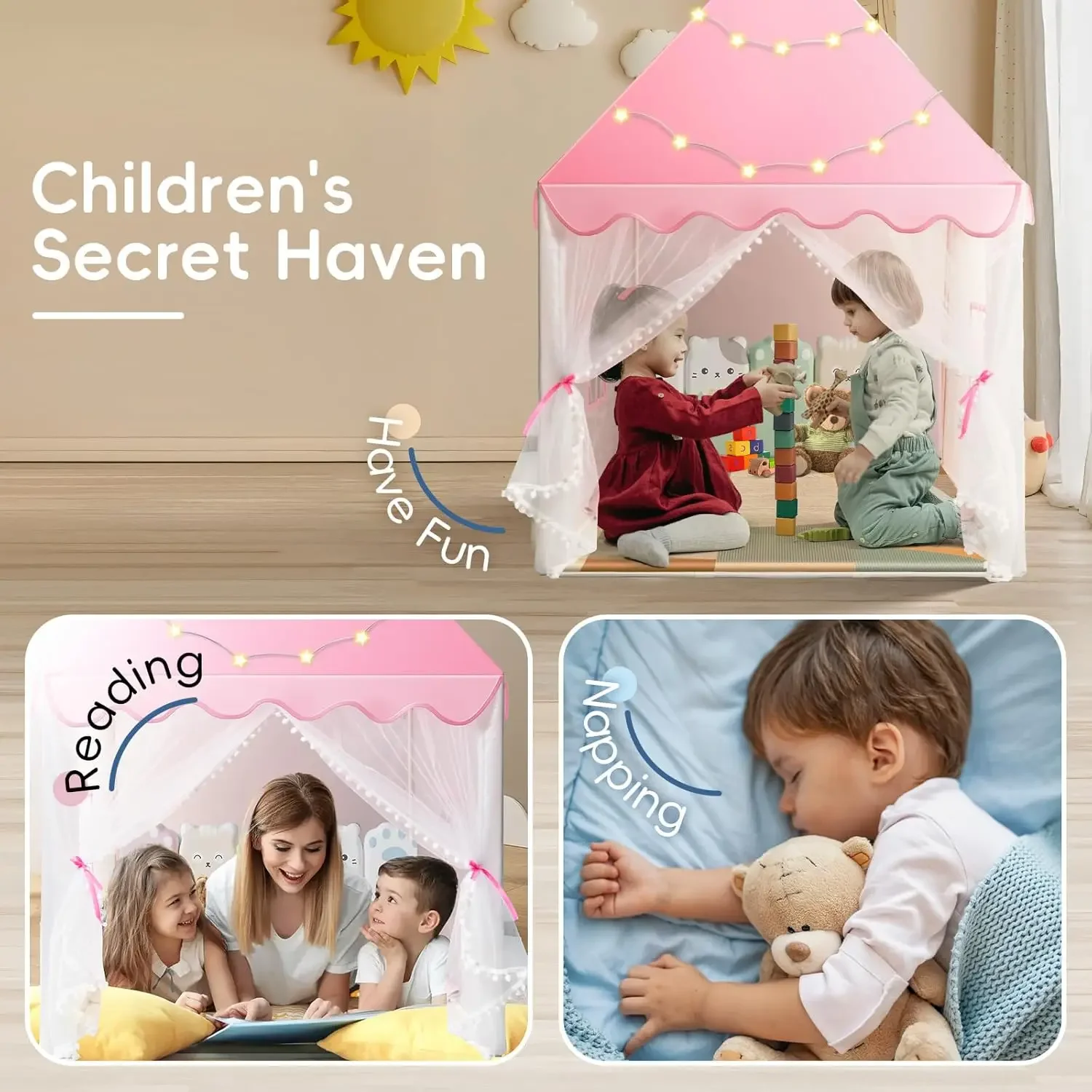 Çocuk Oyun Çadırı Prenses Kale - Kids Outdoor House Accessories incelemesi ve fiyatı