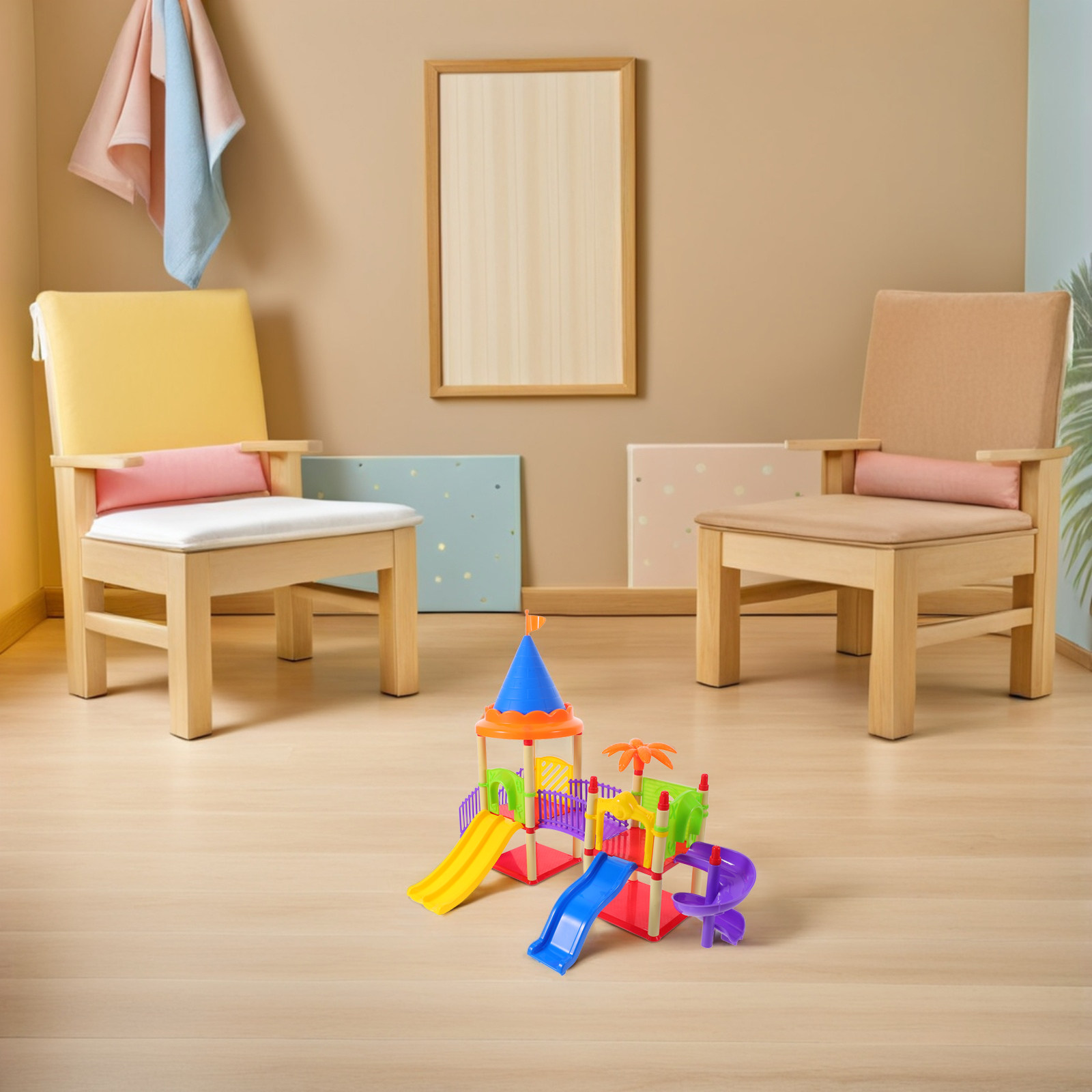 Mini Kaydıraklı Çocuk Oyun Ala - Kids Outdoor House Accessories incelemesi ve fiyatı