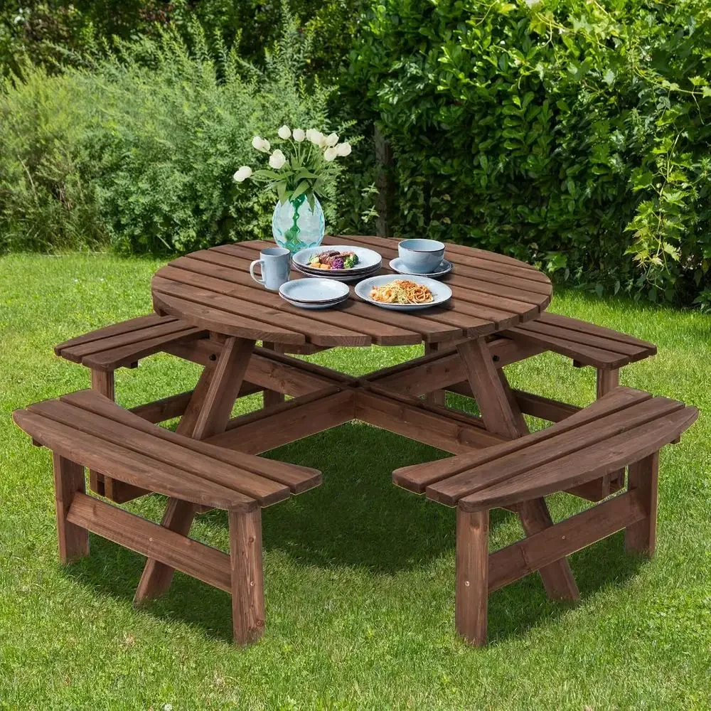 Ahşap Banklı Piknik Masası Set - Kids Outdoor Bench With Umbrella incelemesi ve fiyatı